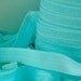 5yds Elastic Ribbon Headbands foe Ponytail Bands Blue 1/2 inch 13mm Fold over Bands Stretch Trim