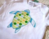 Sea Turtle Applique Bodysuit