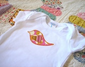 6 month Applique Bird Bodysuit