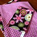 Polka Dots and Floral Flannel Receiving Blanket/Burp Cloth Set