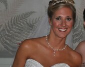 Swarovski Crystal Rhinestone Pear Y Drop Bridal Necklace, The Kate