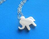 My Lucky tiny little elephant sterling silver necklace