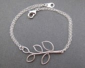 MEMORIAL DAY SALE Delicate Branch sterling silver bracelet. Bridal. Wedding. Bridesmaids Gifts. Everyday wear.