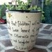 C.S. Lewis "Brave knights and heroic courage" Literary Quote Mug - Taupe, rustic mug with medieval castle