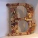 RESERVED Order for Marie: Wine Cork Letter B