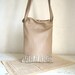 Private Listing for Dawn - Hobo Tote in Beige Natural Leather and Handweave - Ready to Ship. Reduced to Clear