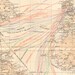 1896 Original Antique Dated Map of the Steamboat Routes on the Atlantic Ocean at the end of the 19th Century