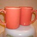Vintage Peachy Pink Mugs