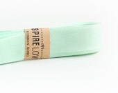 Vintage inspired Seam Binding ribbon xoxo- Mint
