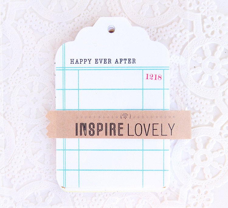 Library Xo Journaling Tags - Large