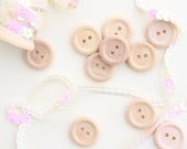 10 Wooden Buttons