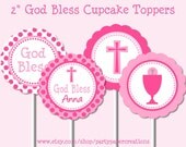 First Communion Baptism Christening Tablescape Personalized Printable Party Decorations Il_170x135