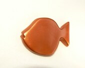 Beach Wall Art Fish Home Decor nautical coastal cottage room copper bathroom pottery plaster sculpture