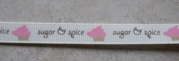 Sugar & Spice cupcakes 3/8 inch grosgrain ribbon - April Klein Il_570xn