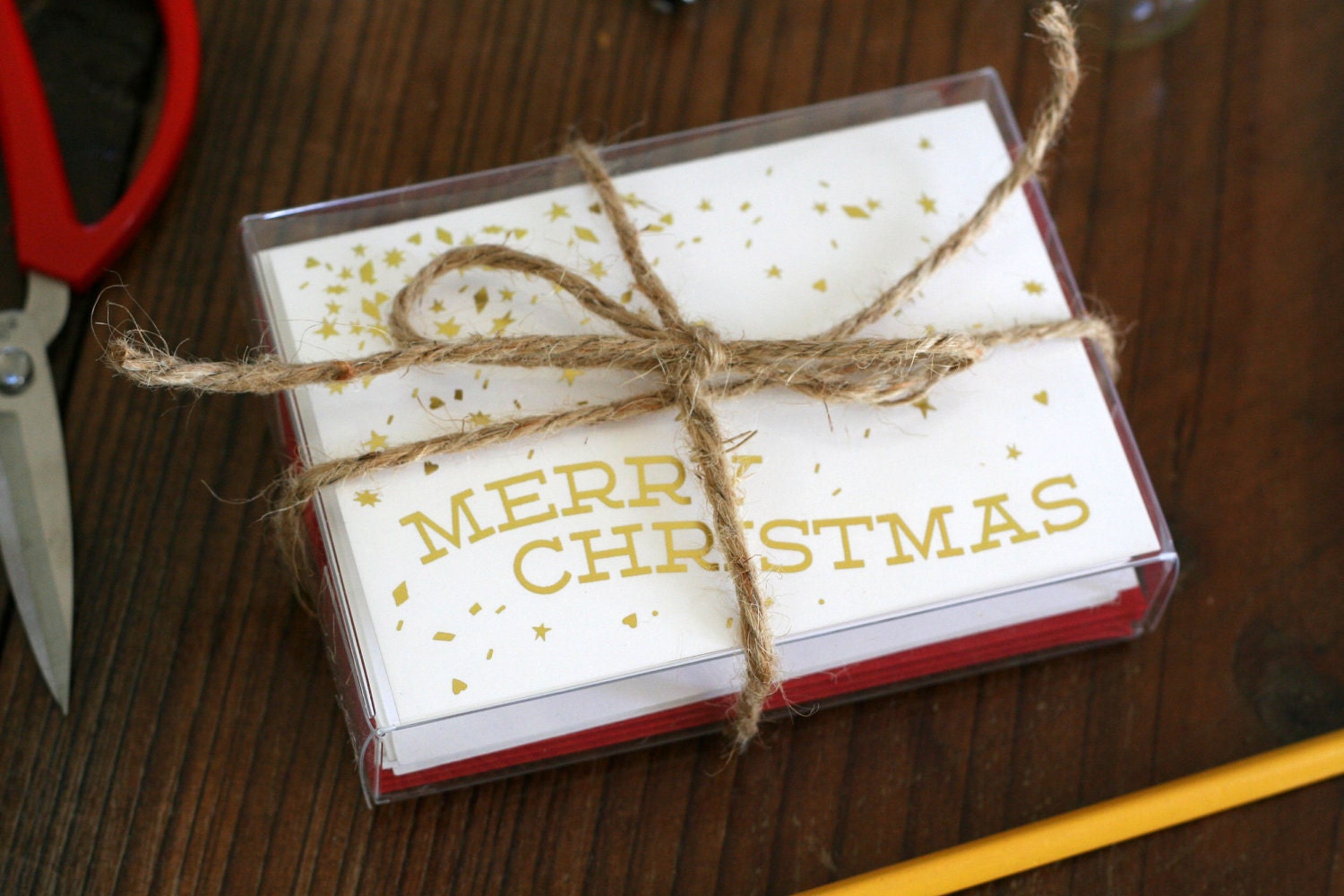 Merry Christmas / 6-Pack / Gold Foiled Card