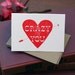 Crazy For You / Letterpress Printed Card