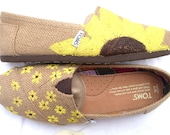 The Sunflower - Yellow Sunflower Custom TOMS