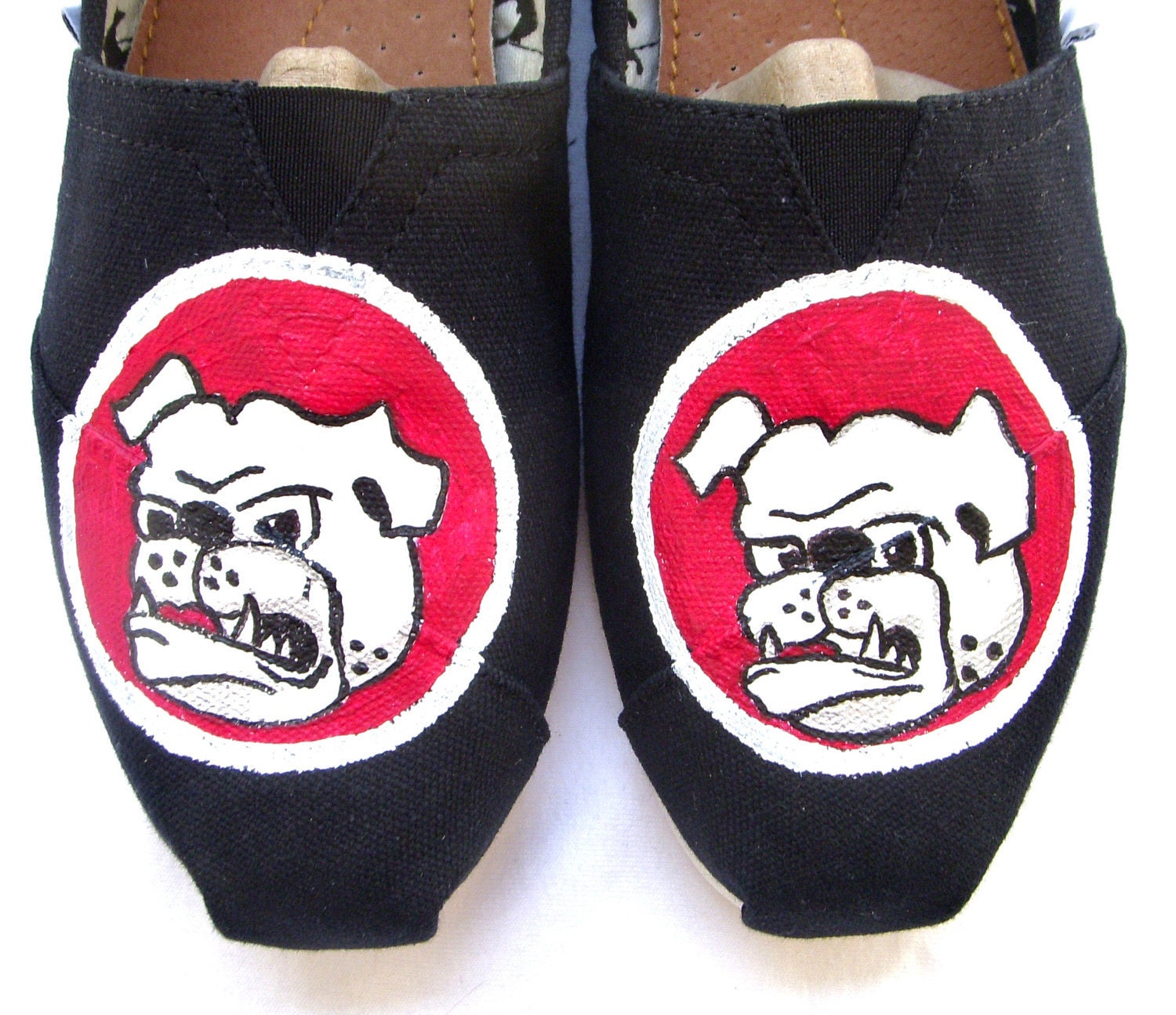 The Bulldogs - Black and Red Custom TOMS