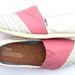 The Ariel - Coral Painted on Ivory Glitter TOMS