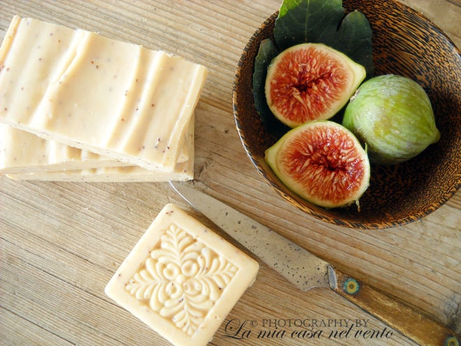 NEW-Soap with fresh figs-Cold Process Soap