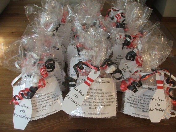 Bowling Game Party Favors by creationsabc on Etsy