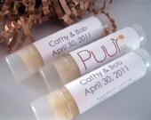 Custom Listing for 25 Lip Balm Party Favors Baby Shower Wedding Favors Custom Scent Custom Label