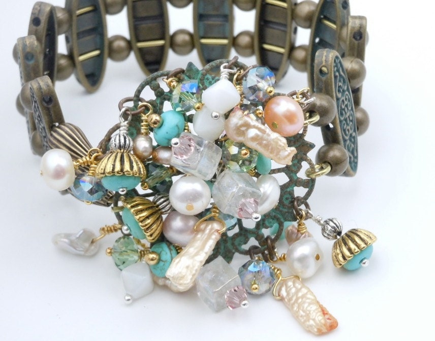 Mermaids Delight Aqua Bracelet to match the Necklace