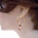 Earrings Simplified with delicate Swarovski Crystals in Milk Chocolate AB and Dark Chocolate colors