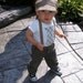 Kim Only Newsboy Cap Upcycled Baby Toddler Boy Hat / Photo Prop