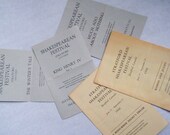 Stratford Shakespeare Festival Playbills1958 and 1960