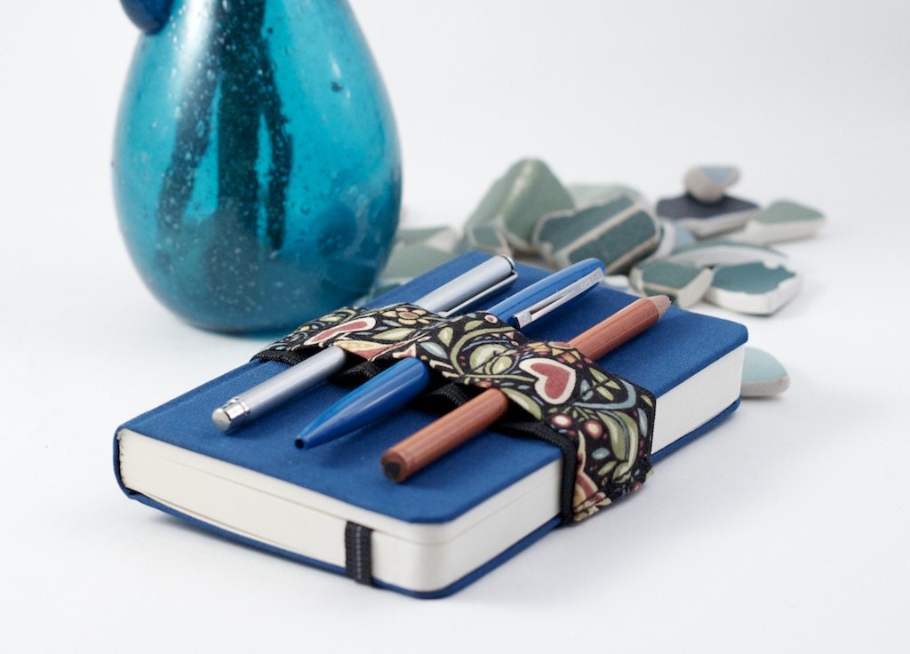 Mini Bandolier / Pencil Case Replacement / Birds and Hearts