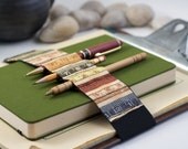Back to School / Journal Bandolier Large / Earth tone ruler