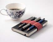 Alt Pencil Case / Mini Bandolier  / Red Stripes - cleverhands