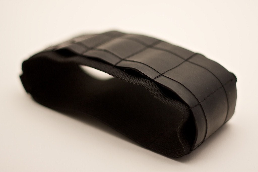 Pencil case alternative / Journal Bandolier / recycled rubber