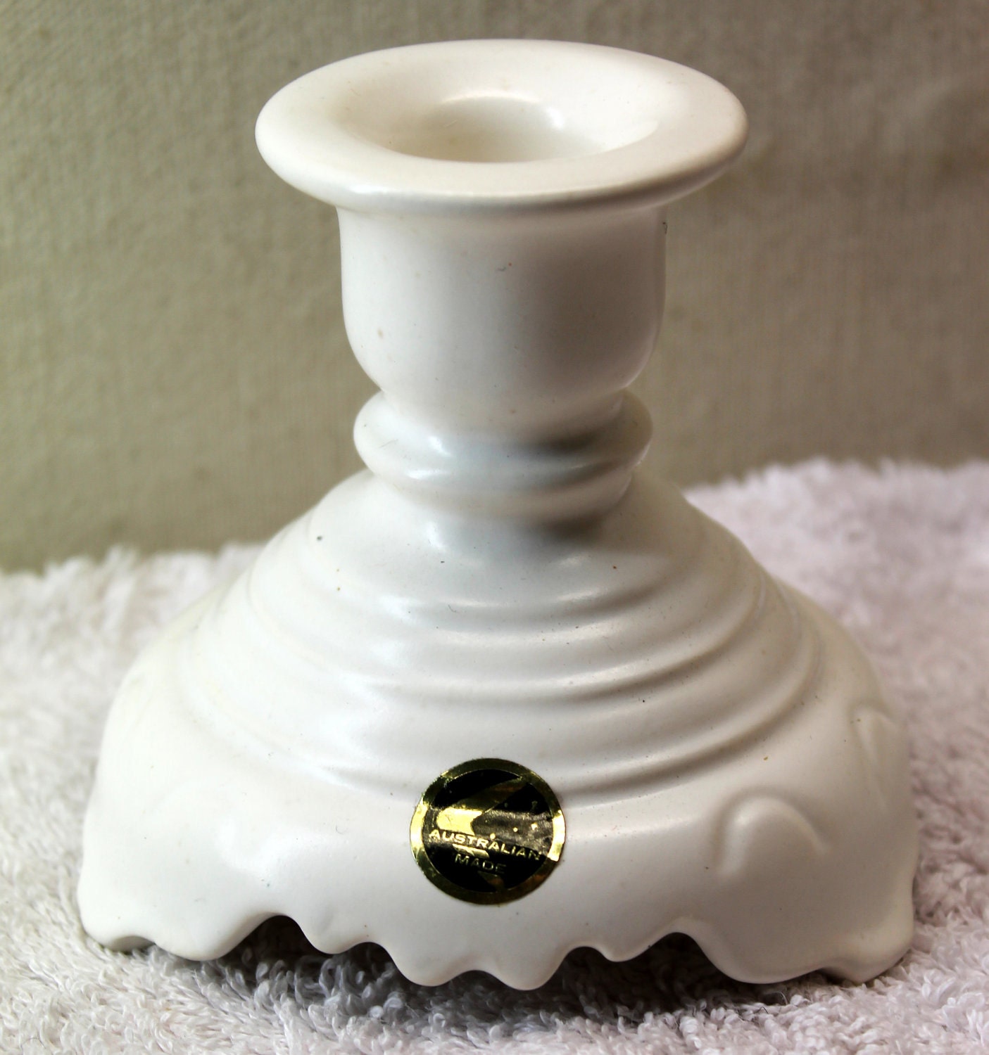 White Minimalist Candle Stick - Beautiflora Australia