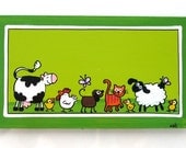The Animals Farm Door Sign For Children's Room