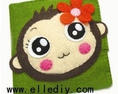 Green Monkey DIY kit from ellediy.com--PDF Pattern