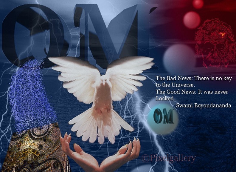 OM the Dream Collage - 8x11 Fine Art Giclee Print