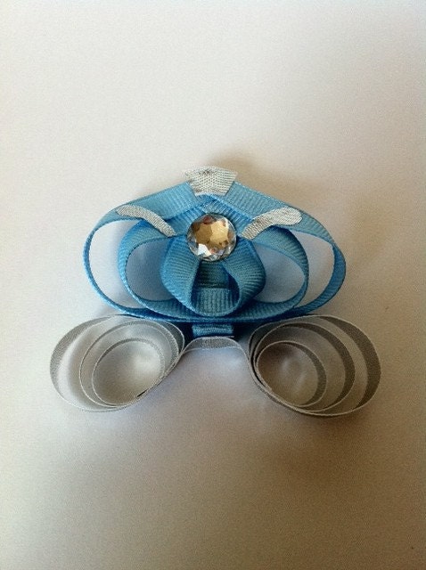 Princess Carriage Ribbon Sculpture Hair Clip