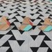 Custom Lisitng for JULIA: Geo Bird Brooch X 2 ORANGE&GREY