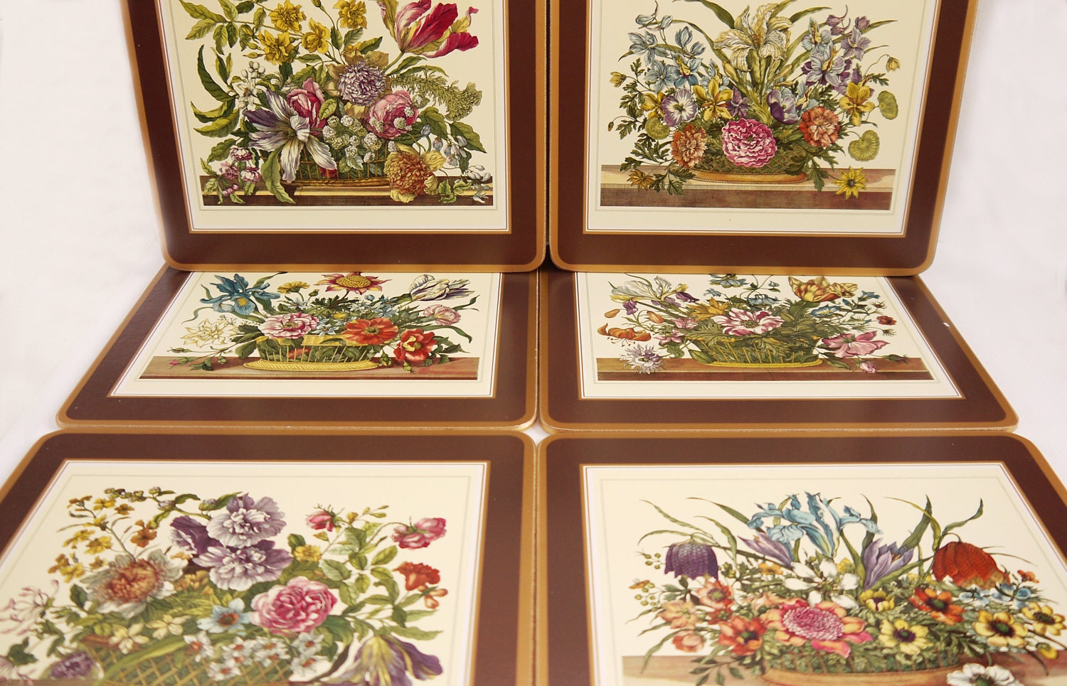 Place Mats Table Mats Floral Botanicals Pimpernel 1960s