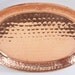 Copper Tray Vintage Hand Hammered Copper and Brass Serving Tray
