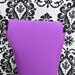 DSLR Camera Case - Bright purple neoprene with contrasting orange stitching