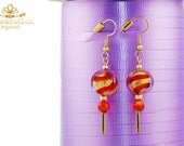 Festive dazzling earrings