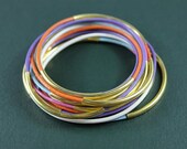 womens leather wrap magnetic bracelet with gold tubes ESC156p