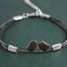 brown bird charm bracelet men or women esc168d