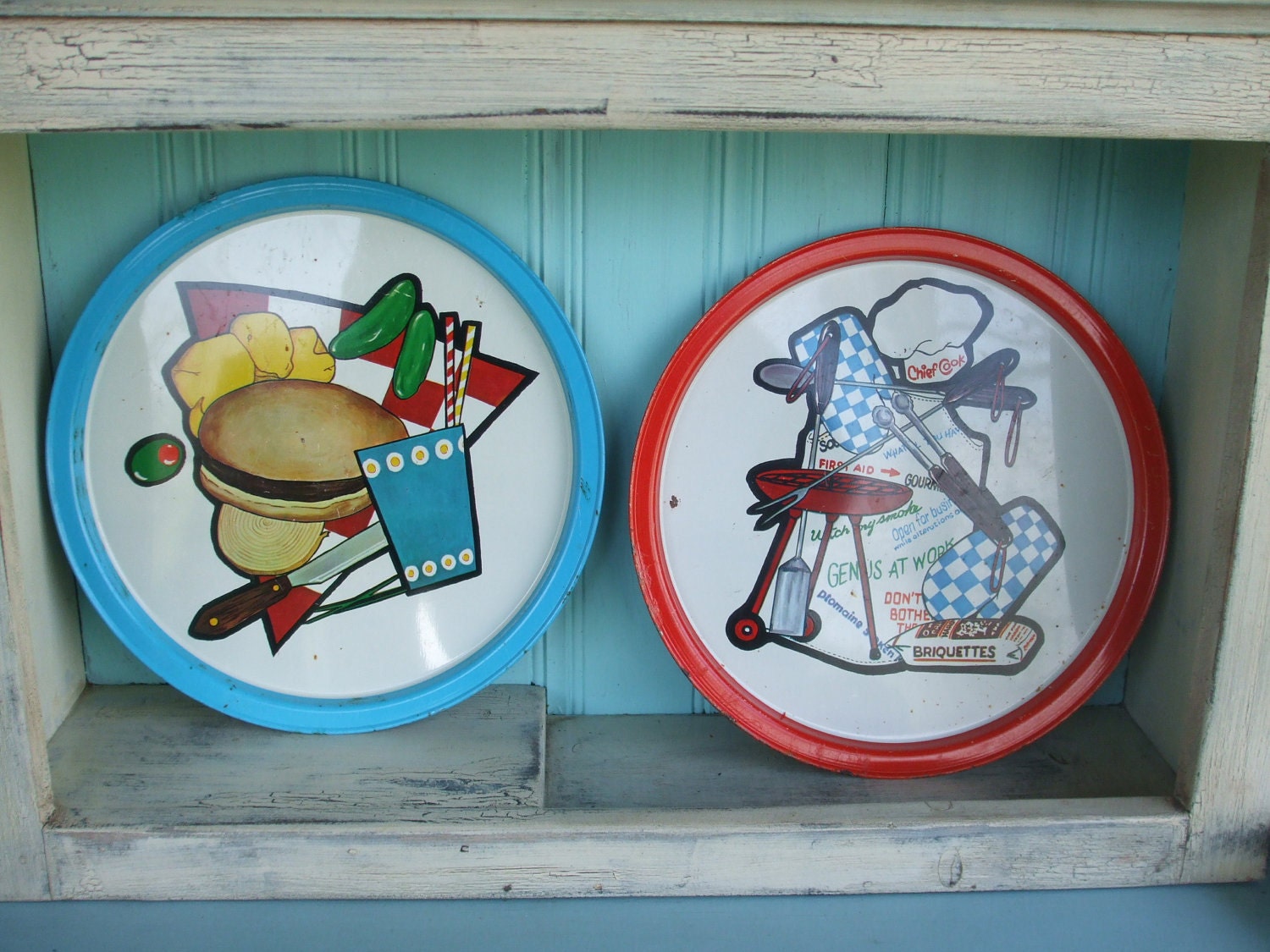 Barbeque Platter Serving Tray Picnic Grill