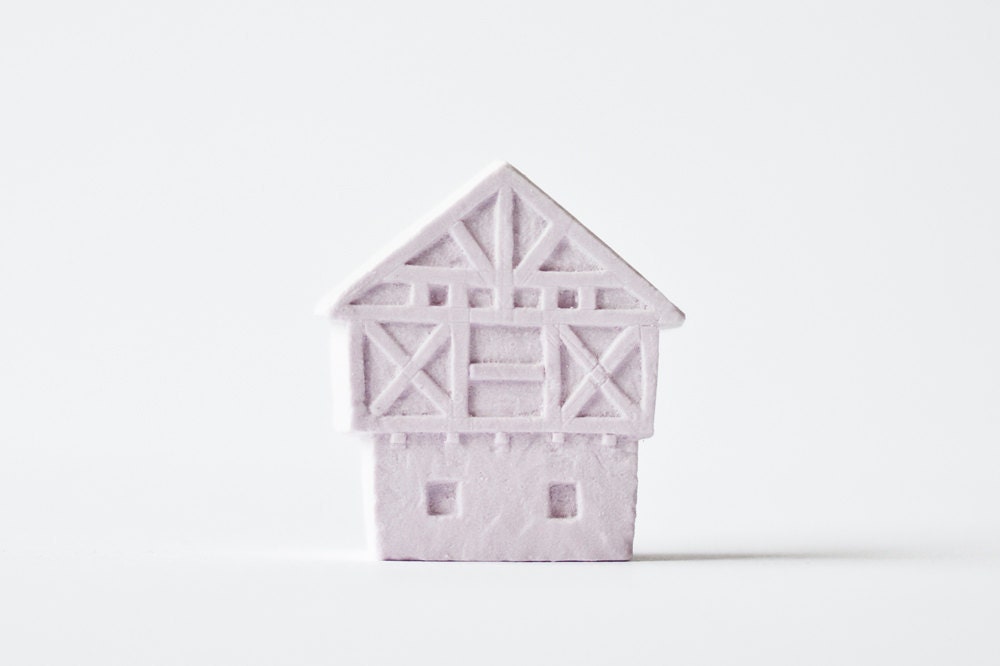 german half-timbered architecture - freestanding art object