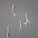 last one available - Clay Antler Mobile inspired by the Black Forest - By Laurie Poast