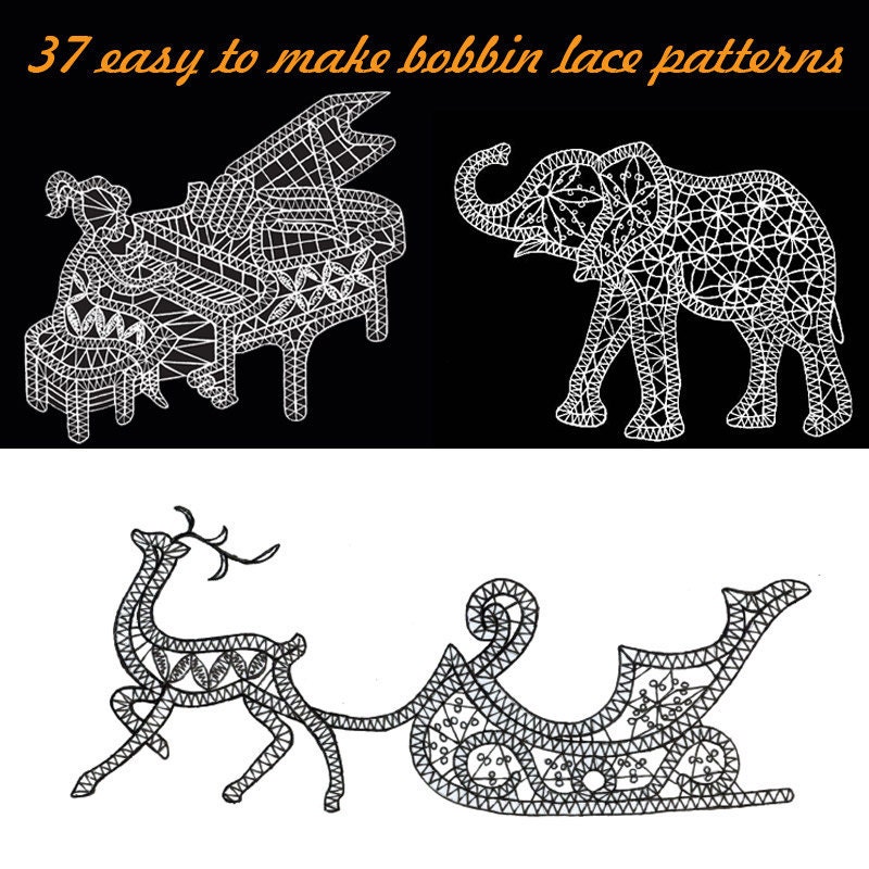 37 very easy to make bobbin lace patterns by BobbinLacePatterns